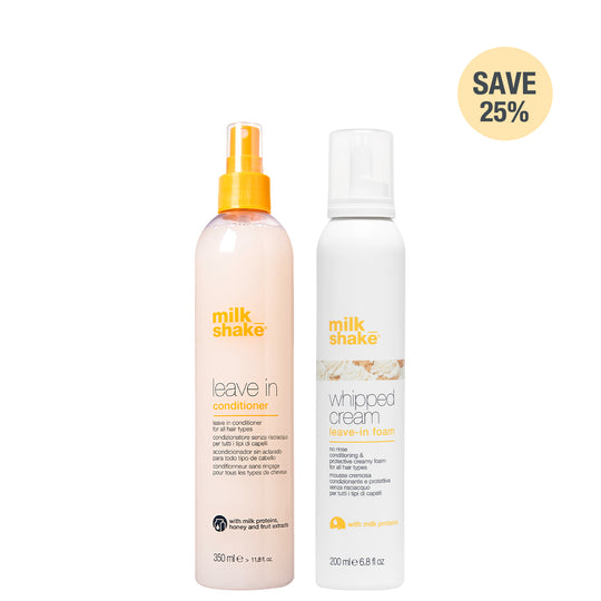 whipped cream + leave in conditioner