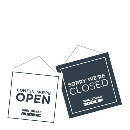 milk_shake OPEN/CLOSED sign